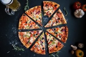 Pizza per Internet bestellt